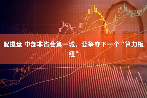 配操盘 中部非省会第一城，要争夺下一个“算力枢纽”